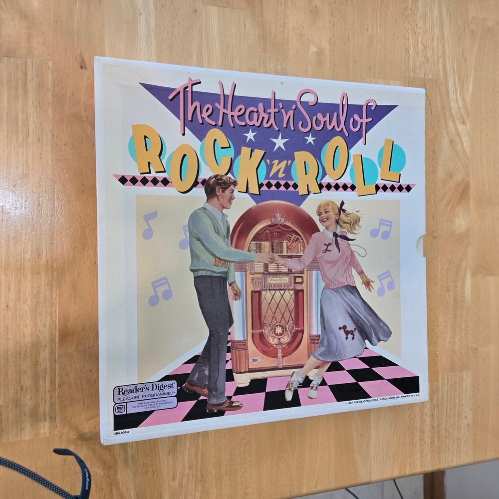 Reader's Digest The Heart 'n Soul of Rock 'n Roll Vinyl Box Set RBA-008-A 1987